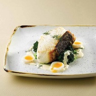 英國Churchill STONECAST點藏系列米白色正方27cm主餐盤(10.6吋)
