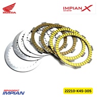 DISK SET, CLUTCH (22210-K45-305)100% ORI HONDA GENUINE PART - CBR150R