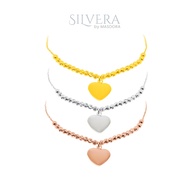 SILVERA Amore Beads Adjustable Bracelet, 925 Silver by Masdora
