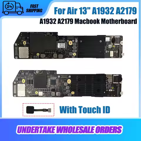 Original A1932 Motherboard A2179 Logic Board with Support Fingerprint Identification For MacBook Air