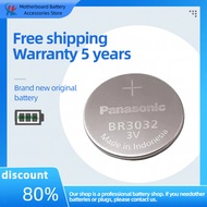 Panasonic BR3032 3V button battery For clock watch headlight test pen parking lot access card batter