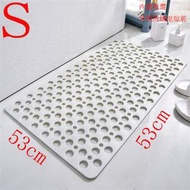 日本暢銷 - n78（白色）53*53cm 浴室多功能止滑墊 防水排水孔 廁所/洗手間/浴缸/淋浴間/衛浴用小朋友/孕婦/兒童/老人必備 防摔加厚 速乾地毯 防滑浴室地墊 衛生間廁所隔水地墊 腳墊