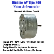 Dinamo Motor DC 3V 6V 12V Generator DIY Untuk Mainan RC Arduino Kincir Kipas Angin Layang Pompa Vacu