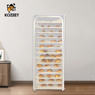 KOZEEY Transparent PVC Baker Rack Cover Dustproof Storage Rack Shield for Kitchen Display Bakery She