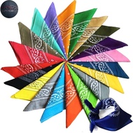 SC 55x55cm Fashion Hip Hop 100% Cotton Bandana Square Scarf Cowboy Cashew Black Red Paisley Headband