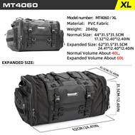 Rhinowalk Motorcycle Tail Bag Waterproof 19L-80L Large Capacity Motorcycle Saddle Pannier Box Outdoo