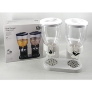 2 tube cereal dispenser / snack dispenser coco crunch cereal container / cereal dispenser