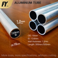 FUYI Aluminum tube OD 16mm ID 13.6mm alloy tube 16mm outer diameter 13.6mm inner diameter pipe wall 