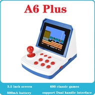 POWKIDDY A6 Plus Mini Game Console 3.5-Inch TFT Screen 240X320 Built-In 600 FC Games Two Player Game