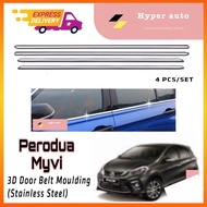 Myvi 2018 Window Chrome Lining / Door Belt Moulding / window