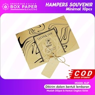 ( 10 pcs )Box Dus Hampers Souvenir Baju Hijab Kain Suvenir Bridesmaid Rustic Floral