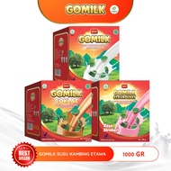 GOMILK SACHET / 1 BOX netto 1KG isi 40 Sachet  / GOMILK SUSU KAMBING ETAWA PLUS HERBAL /  Daun kelor