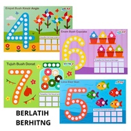 10 Sheets of Dot Number Activity Stickers for Kids - Learning Numbers 1–10 - WHOLESALE TOYSJKT Kids 