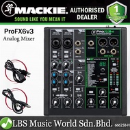 Mackie ProFX6v3 6 Channel Mixer Compact USB Mixers with Effects (Pro FX 6V3)