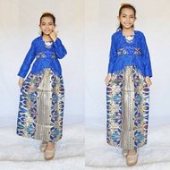 Muslim Children's Kebaya 7-10 years old, Brocade Material, Long Children's Kebaya, 7-10 years old, C