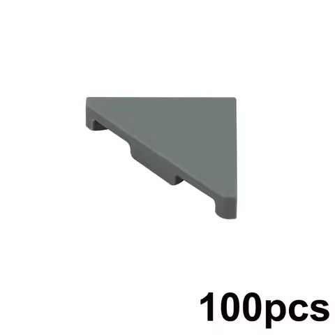 100Pcs Smooth Tile 2 x 2 Triangular Building Blocks 35787 Tile 45° Cut Particles Assembles Bricks MO