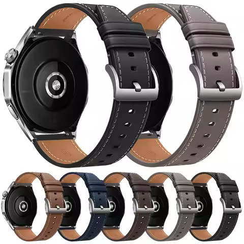 20mm 22mm Leather Strap For TicWatch Pro 3 Ultra GPS/LTE Watch Band for Ticwatch GTX S2 E2 E3 GTH/GT