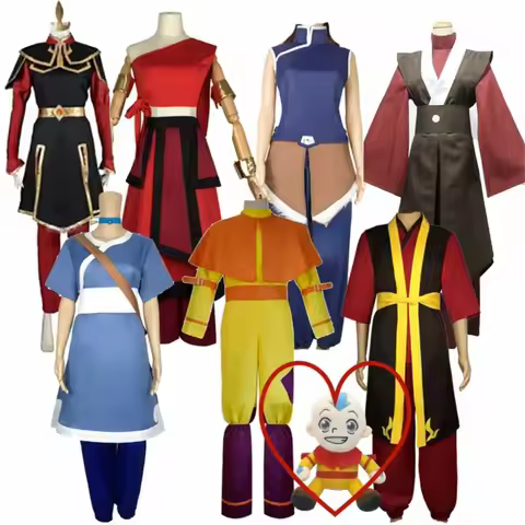 Avatar The Last Airbender Prince Zuko Princess Azula Mai Cosplay Costume Anime Fire Nation Aang Korr