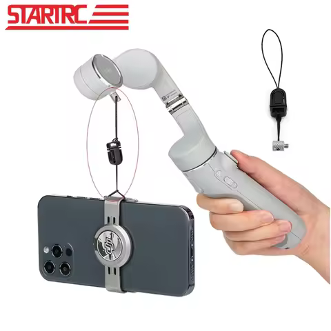 For DJI OM 7 6 5 Magnetic Phone Holder Anti-lost Strap Rope Osmo Mobile 4 Gimbal Anti-drop Lanyard P
