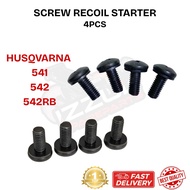 4 PCS SCREW RECOIL STARTER MESIN RUMPUT HUSQVARNA 541 542 541RBS 542RBS KAWAGOE