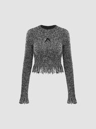 Cider Knit Tassel Crop Sweater | Knitwear Sale