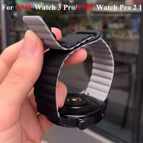 22mm Magnetic Silicone Band For CMF by Nothing Watch Pro 2 Smartwatch Sport Strap For CMF Watch 3 Pr
