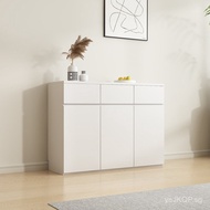 Storage Cabinet30Modern Minimalist Sideboard Cabinet Centimeter Solid Wood20cm Ultra-thin White Stor