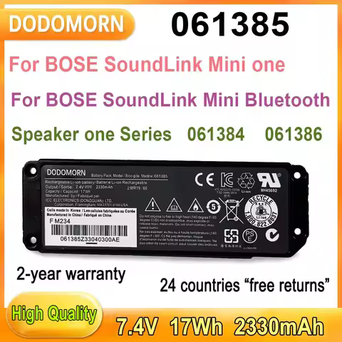 New 061385 For BOSE SoundLink Mini Bluetooth Speaker one Series Rechargeable Li-ion battery 7.4V 233