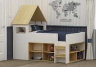 Tomato KidZ เตียงบ้าน Lisbon house bed | ติดตั้งฟรีในกทมและปริมณฑล | เตียง3.5ฟุตเด็กดีไซน์เก๋ๆน่ารัก