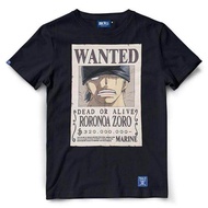 เสื้อยืดวันพีช One piece-790-BK Wanted-ZORO