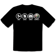 Alfa Romeo Car Bad-Good-Great-Perfect Car T-Shirt Before Fun -156