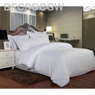 【new】ஐCADAR HOTEL "PROYU" 100% 7 IN 1 HOTEL STYLE SINGLE TONE HIGH QUALITY FITTED BEDSHEET WITH COMFORTER (QUEEN/KING)