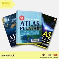 ATLAS LATEST EDITION: ATLAS INDONESIA & WORLD || COMPLETE ATLAS OF INDONESIA & THE WORLD (UPDATE EDI