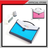 Document Storage with Handle Large Capacity File Folder Envelope Portable Buckle File Pack 12SLOT