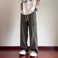 [Korean Version Pocket Overalls] Loose Pants Drape Casual Trousers Plain Men Versatile M-3L 829 Gala