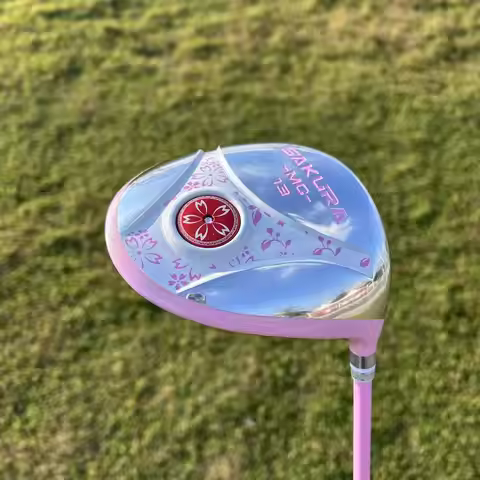 Women Golf Driver Sakura Pattern Pink Golf Driver 13° L‑Flex Lightweight Graphite Shaft Right‑Handed