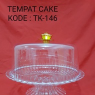 Sunkist acrylic cake holder + lid (TK146N)