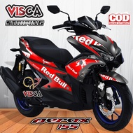 Stiker Striping Aerox 155 Old Variasi Redbull Torro 02