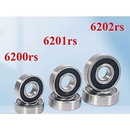 Bearing 6200RS / 6201RS / 6202RS – Sealed Rubber Cap Bearing, Heavy Duty Steel, Smooth and Durable R