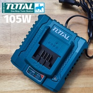 Bộ Sạc Nhanh Thông Minh Pin 20V P20S TOTAL Chính hãng TFCLI2003 TFCLI20411