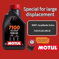 100% ORIGINAL MOTUL Motorcycle Engine Oil 7100 10W-50 Fully Synthetic Maximize Motorcycles Lifespan