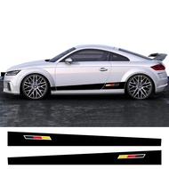 Car Door Side Skirt Sticker Vinyl Decals German Style Trims Graphics Accessories For Audi TT 8N MK1 