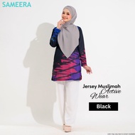 Sameera Jersey Muslimah Active Wear Black
