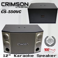 Speaker Pasif Karaoke Crimson CS550VC CS-550VC Original 12inchi Sepasang 12in 12" 12 inch CS 550 VC