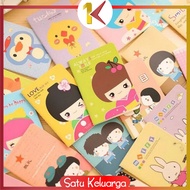 SK-A25 Buku Tulis Mini Notebook / Buku Tulis Memo Kecil Karton / Buku Catatan Cartoon Mini Book Lucu Anak Sekolah Import