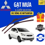 MITSUBISHI MIRANGE, PAJERO, ZINGER,XFORCE, XPANDER,JOLIE Car Wipers Silicon 4 Smooth Clean Blades..4