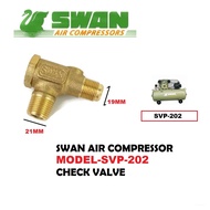SWAN AIR COMPRESSOR SVP-202 2HP CHECK VALVE SPARE PARTS