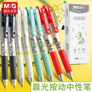 M&G ปากกาเจลแบบกด ลาย สนูปปี้ (Snoopy) 0.5 mm รุ่น J9006 รุ่นหมึกแห้งเร็ว สีด้ามมีให้เลือก 4 ลายใหม่