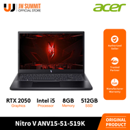 Acer Nitro V ANV15-51-519K 15.6" FHD Intel i5 8GB DDR5 512GB SSD RTX 2050 Windows 11 Gaming Laptop