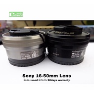 Sony 16-50mm lens BLACK / SILVER for A5100 A5000 A6000 A6400 มือสอง สภาพดี used ใช้งานได้ดี เชื่อถือได้ มีประกัน3เดือน SILVER One